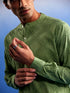Vastramay Men's Green Hakooba Cotton Kurta With White Pant