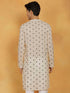 Vastramay Men's Cream Cotton Kurta