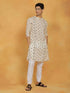 Vastramay Men's Cream Cotton Kurta