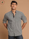 Vastramay Men's Black zig-zag Printed Shirt