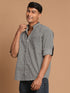 Vastramay Men's Black zig-zag Printed Shirt