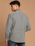 Vastramay Men's Black zig-zag Printed Shirt