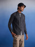 Vastramay Men's Black Checked Cotton Shirt