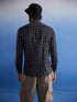 Vastramay Men's Black Checked Cotton Shirt