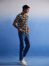 Vastramay Men's Beige And Black Knitted Shirt