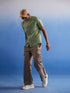 Vastramay Men's Green Booti Jacquard Cotton Shirt