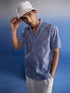 Vastramay Men's Aqua Blue Hakooba Shirt