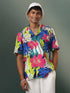 Vastramay Mens Multi Color Printed Cotton Blend Shirt