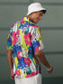 Vastramay Mens Multi Color Printed Cotton Blend Shirt