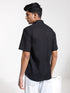 Vastramay Men's Black Cotton Ethnic Shirt