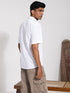 Vastramay Men's White Cotton Ethnic Shirt