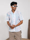 Vastramay Men's Lavender Cotton Ethnic Shirt