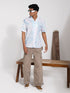 Vastramay Men's Lavender Cotton Ethnic Shirt