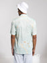 Vastramay Men's Mint Green Cotton Ethnic Shirt
