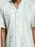 Vastramay Men's Mint Green Cotton Ethnic Shirt