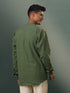 Vastramay Men's Green Cotton Cool Short Kurta