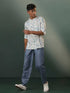 Vastramay Men's Multicolor Printed With Foil Effect Cotton Blend Short Kurta