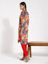 Vastramay Women's Shirt Style Satin Embellished Mustard Kurta Set