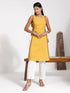 Vastramay Women's Tie Up Detail Kurta With Cotton Pant Set