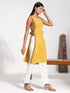 Vastramay Women's Tie Up Detail Kurta With Cotton Pant Set