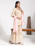 Vastramay Women's Summer Cotton Embellished Sharara Set