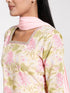 Vastramay Women's Summer Cotton Embellished Sharara Set