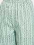 Vastramay Women's Green Cotton Kurta Set With Matching Dupatta