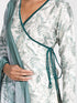 Vastramay Women's Tropical Print Angrakha Kurta Set With Dupatta