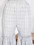 Vastramay Women's Grey Summer Cotton Sharara Set