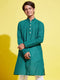 Vastramay Boy's Green Cotton Kurta