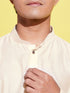 Vastramay Boys Cream Solid Kurta