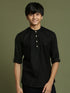 Vastramay Boys Black Short Kurta