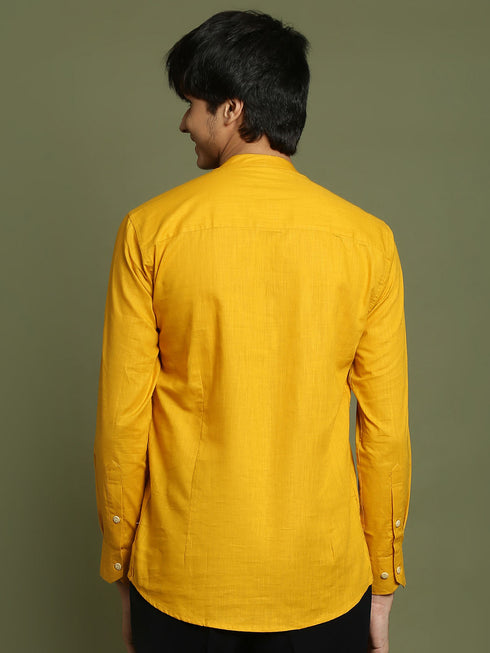 Vastramay Boys Mustard Short Kurta