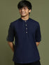 Vastramay Boys Navy Blue Short Kurta