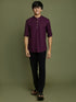 Vastramay Boys Purple Short Kurta