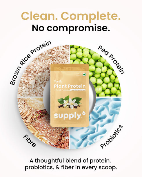 Supply6 Plant Protein - Vanilla (Travel Packs)