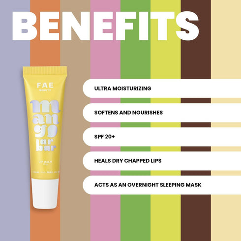 FAE Beauty Mango Lip Balm SPF 20+ - Sheer Warm Yellow 10 gm