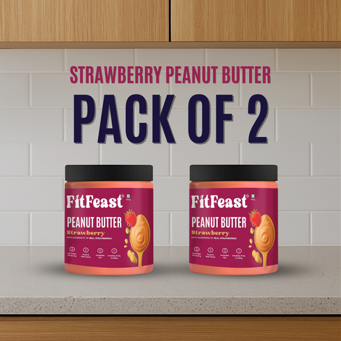 Fitfeast Strawberry Peanut Butter 400g