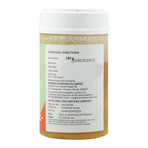 Sitaram Ayurveda Varanadi Ghrutham