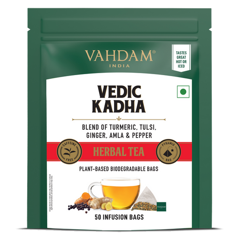 Vahdam Tea Vedic Kadha Herbal Tea Tisane