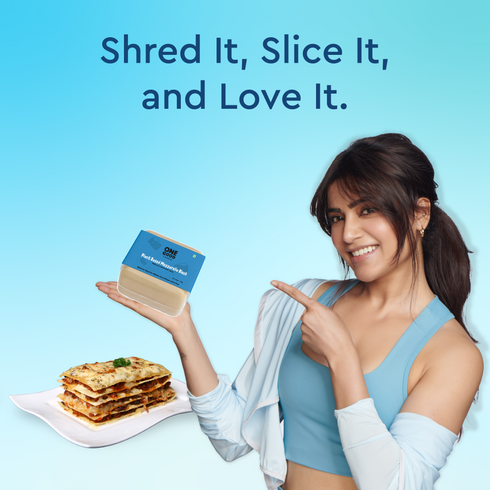 Nourish You Plant based mozzarella cheese block | 200 gm