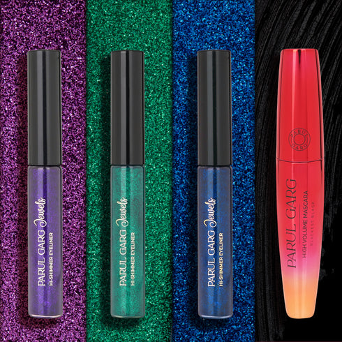 Parul Garg Beauty Vibrant Liner Trio & Mascara Pack