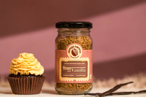 Impulse Coffees Vichaar Over Vanilla Flavored Instant Coffee Powder 50 gms