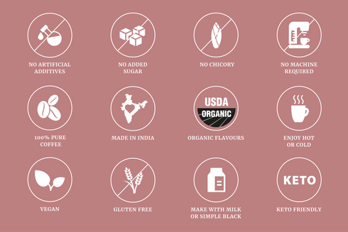 Impulse Coffees Vichaar Over Vanilla Flavored Instant Coffee Powder 50 gms