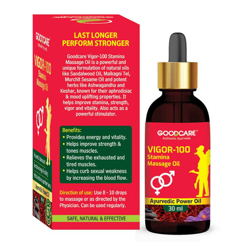 Goodcare Vigor-100 Stamina Combo Vitality Oil & Capsules for Strength & Endurance
