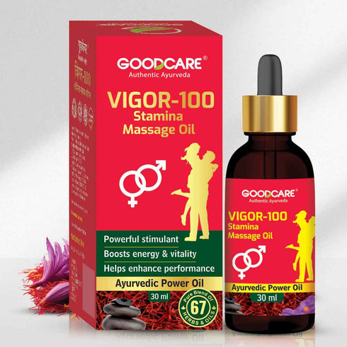 Goodcare Vigor-100 Stamina Combo Vitality Oil & Capsules for Strength & Endurance