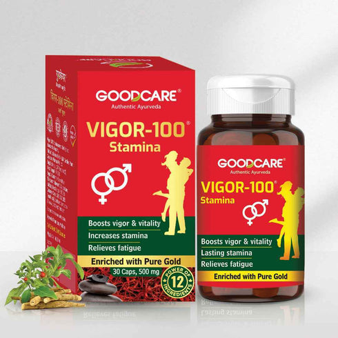 Goodcare Vigor-100 Stamina Combo Vitality Oil & Capsules for Strength & Endurance