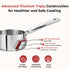 Vinod Doniv Titanium Triply Stainless Steel Milk Pan 14 cms Capacity 1.00 Liter