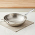 Vinod Doniv Titanium Triply Stainless Steel Wok with Side Handle 28 cms Capacity 4.00 Liter