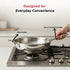 Vinod Doniv Titanium Triply Stainless Steel Wok with Side Handle 28 cms Capacity 4.00 Liter